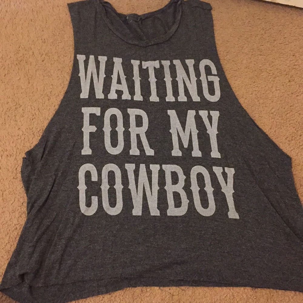 Waiting for my cowboy muscle tank